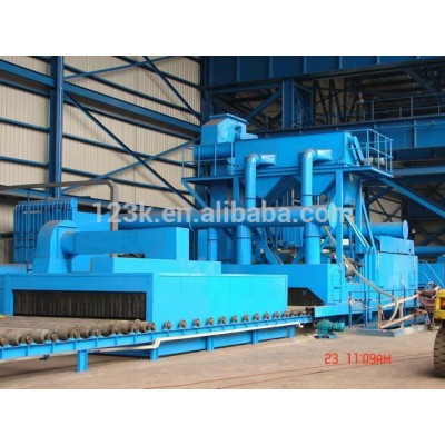 litchi surface square tile shot blasting machine