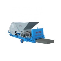 Reinforced precast concrete lintel building machine